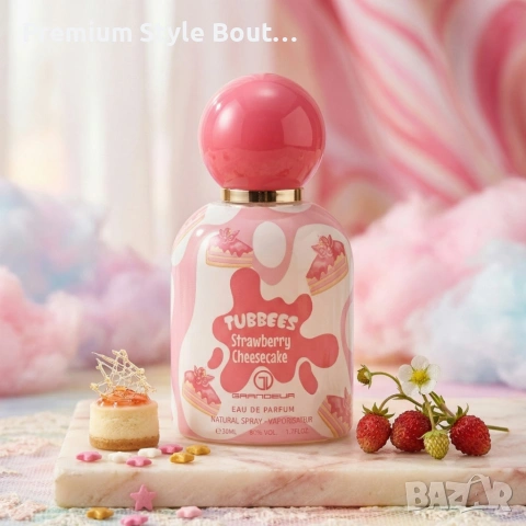 Детски парфюм Tubbees Strawberry Cheesecake 50 мл – сладък гурме аромат с ягода и ванилия