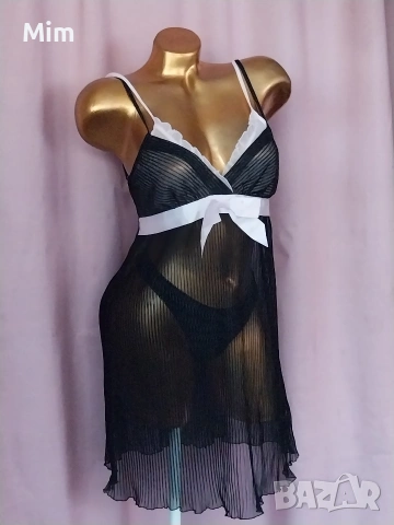 Triumph 40 Черна еластична нощница солей , снимка 2 - Нощници - 54324833