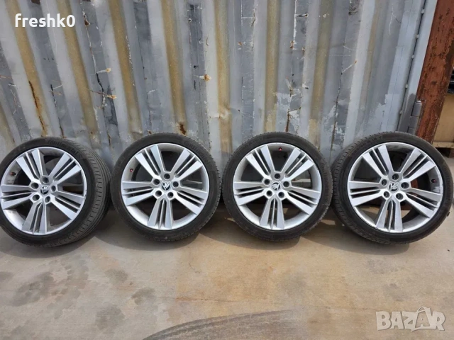 18" 7.5J ET51 5x112 Джанти Шкода Skoda, снимка 2 - Гуми и джанти - 54746841