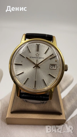 Vintage Eterna-Matic Automatic Date 25 Jewels | Swiss Made, снимка 2 - Мъжки - 55278228
