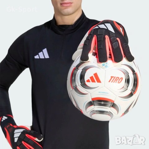 Вратарски ръкавици ADIDAS PREDATOR GL PRO BLACK/BLACK/LUCID RED размер 7,8,10, снимка 6 - Футбол - 54842278