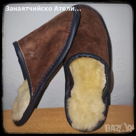 Домашни Чехли от Агнешка Кожа, снимка 4 - Дамски обувки на ток - 54382576
