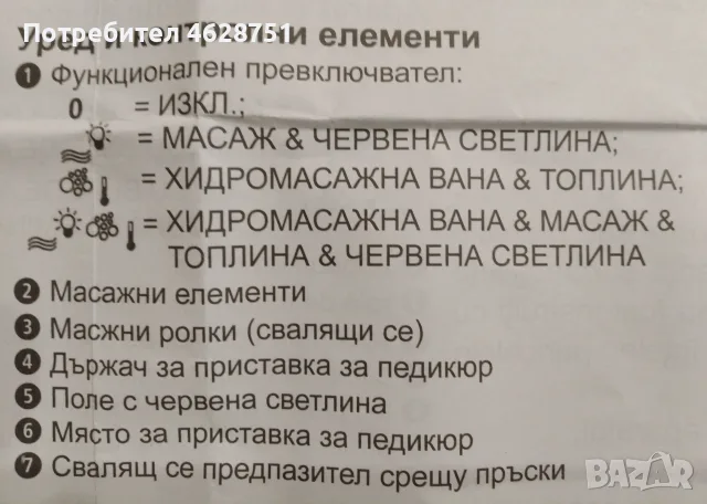 Масажна вана за крака Medisana, снимка 9 - Масажори - 55468355