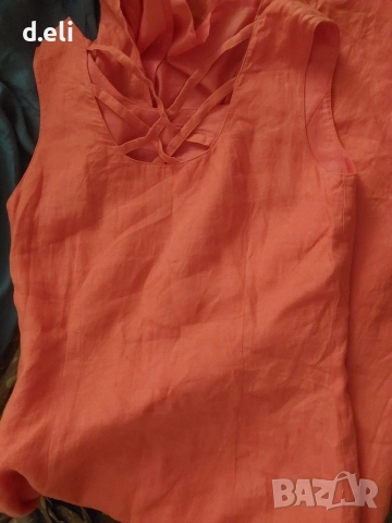 Max Mara. Original Size M 100% Лен Сако и дълга рокля 
