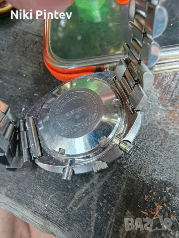 Seiko 6138 хронограф автоматик правена профилактика преди три месеца., снимка 6 - Мъжки - 55481521