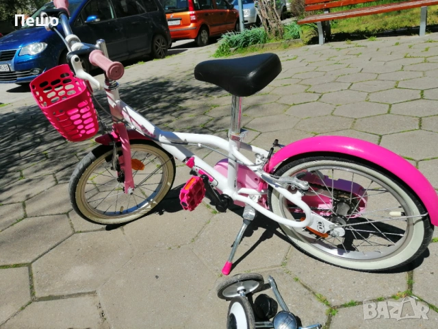 Детско колело за момиче Btwin 16, снимка 3 - Детски велосипеди, триколки и коли - 54098119