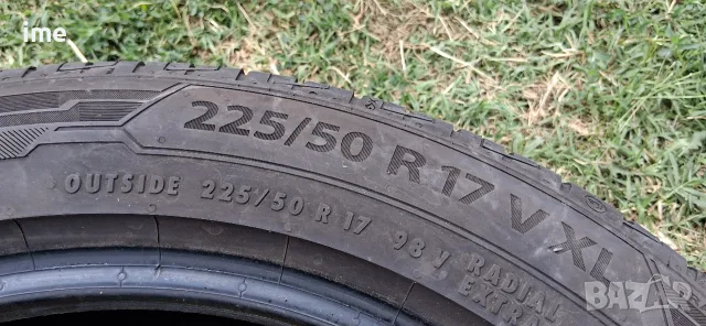 2бр летни гуми 225/50R17. Barum Bravuris5. DOT 1323. 5.5 мм дълбочина на шарката. Цената е за 2бр., снимка 2 - Гуми и джанти - 55317989