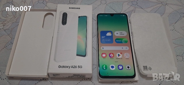 Чисто нов на топ цена Samsung galaxy A26/8GB/256GB+подарък нови слушалки и блутут колонка леново+стъ, снимка 7 - Samsung - 54615820