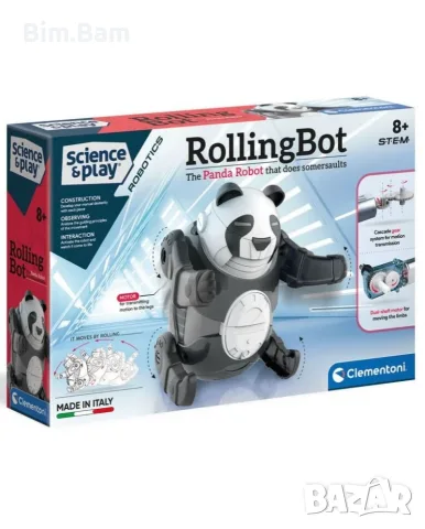 Търкалящ се робот панда Science & Play - Rolling Bot / Clementoni