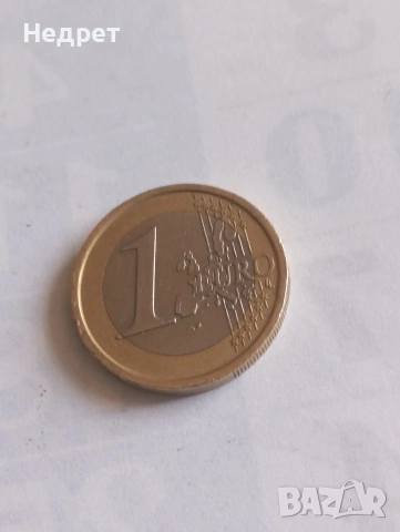 1евро 2002г. Италия, снимка 2 - Нумизматика и бонистика - 54406761
