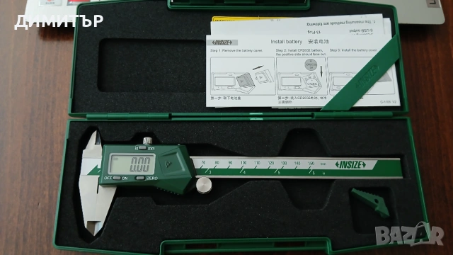 Продавам дигитален шублер INSIZE 0-150 mm., снимка 6 - Шублери - 54680228