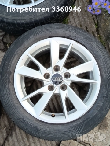 Комплект джанти Audi с гуми 16" 5х112 , снимка 12 - Гуми и джанти - 54795679
