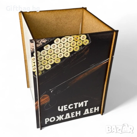 Дървена кутия тип кашпа с UV печат – различни дизайни, снимка 2 - Декорация за дома - 54344595