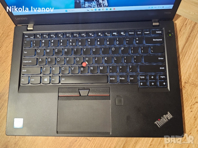 Lenovo ThinkPad T460s |14" FHD IPS|i5-6300U 2x3.00 Ghz | 12GB DDR4|256GB SSD DRAM|4ч. батерия|Win 11, снимка 3 - Лаптопи за работа - 54873885