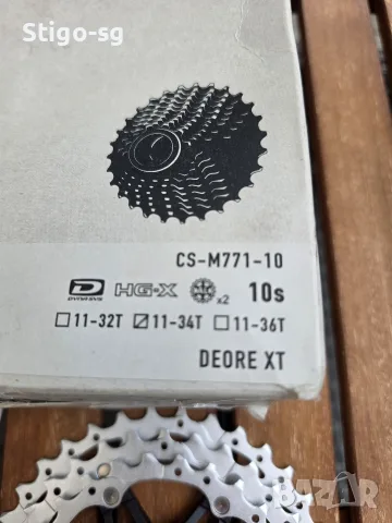 10-скоростна касета Shimano Deore XT CS-M771-10., снимка 2 - Части за велосипеди - 55409827