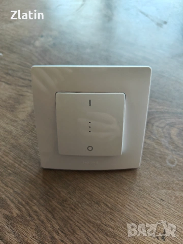 Бойлерен ключ 16A с LED индикация (двуполюсен) цвят бял Legrand, снимка 2 - Ключове, контакти, щепсели - 54317255