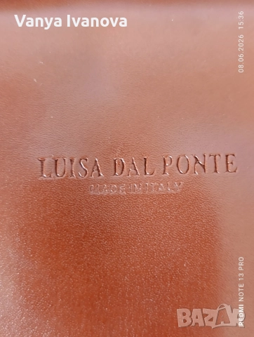 Luisa dal Ponte чанта естествена кожа 