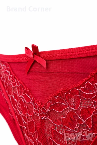 Дамско долнище Hunkemöller, размер M – червена дантела и тюл, снимка 3 - Бельо - 54499624