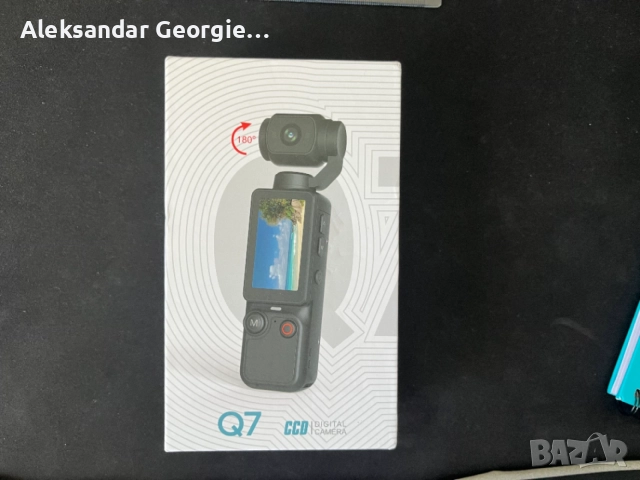 Нова компактна камера W& O Q7 - 4K, въртящ се обектив, мини статив