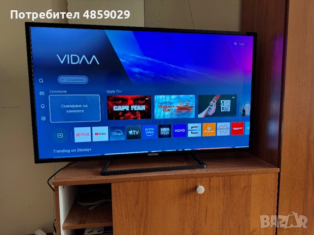 Телевизор 40 инча Smart TV използван, снимка 4 - Телевизори - 54934585