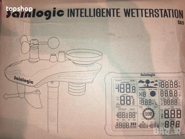 Професионална смарт метеорологична станция Sainlogic SA9 Plus (Wi-Fi, Bluetooth, 7-в-1 сензор)  , снимка 14 - Друга електроника - 55400560