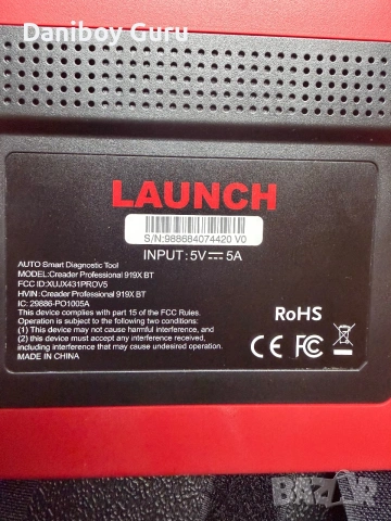 Launch X431 Диагностика на автомобил CRP 919X BT OBD2 , снимка 9 - Аксесоари и консумативи - 55093272