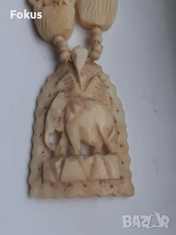 Стар гердан коли огърлица слончета, снимка 2 - Антикварни и старинни предмети - 54070727