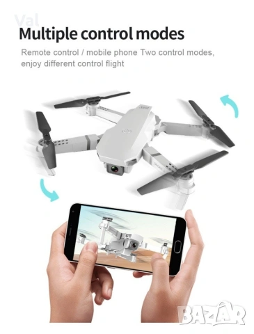 Иновативен мини дрон с висока резолюция от 4К HD - DRON E59 (4K+BAG）, снимка 8 - Дронове и аксесоари - 54841870