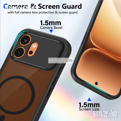 Honor 600 Pro / 600 / 600 Lite / FROSTED MAGSAFE Матов кейс гръб калъф, снимка 10 - Калъфи, кейсове - 54559426