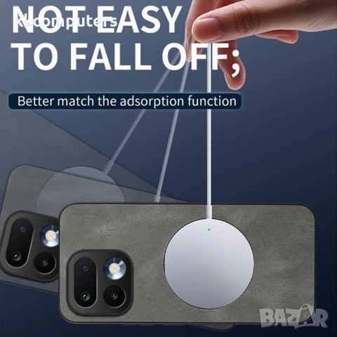 WANLONFENG SD1 Магнитен Калъф за Realme 16 Pro 5G - PC+TPU, Nappa текстура, 4 цвята, снимка 6 - Калъфи, кейсове - 54155786