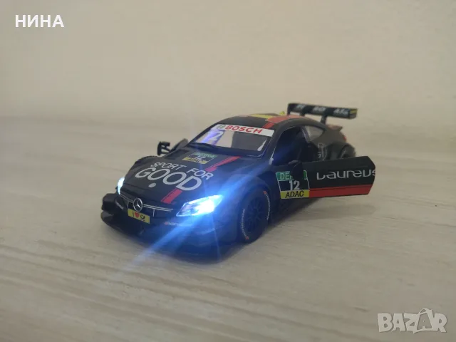 Метална количка Mercedes AMG C63 DTM !!!, снимка 3 - Колекции - 55666450