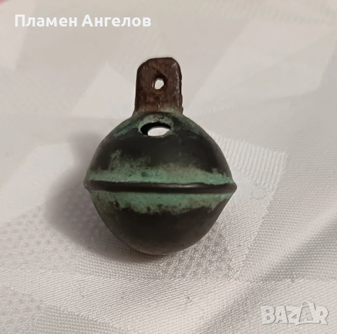 Бронзово звънче, хлопка, камбанка, орехче. , снимка 5 - Антикварни и старинни предмети - 54073373