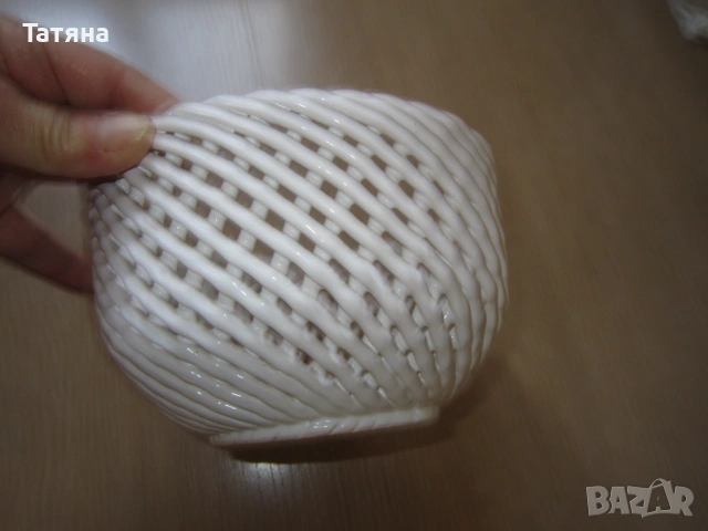 ПОДНОС  WINDZOR ,КУПА -ИТАЛИЯ,ПЛЕТЕНА КЕРАМИКА, снимка 12 - Декорация за дома - 34328577