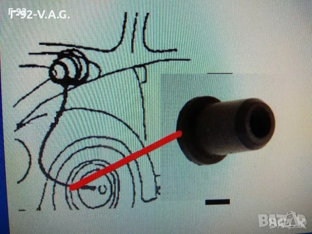 111957855B **NEU**VAG**T2** Уплътнение на главината на жилото за километража 