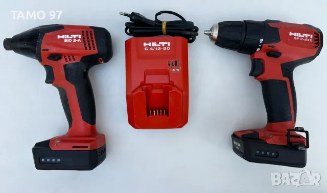 Hilti SF 2-A12 Винтоверт и Hilti SiD 2-A импакт драйв 2x10.8V 2.6Ah, снимка 2 - Винтоверти - 55354216