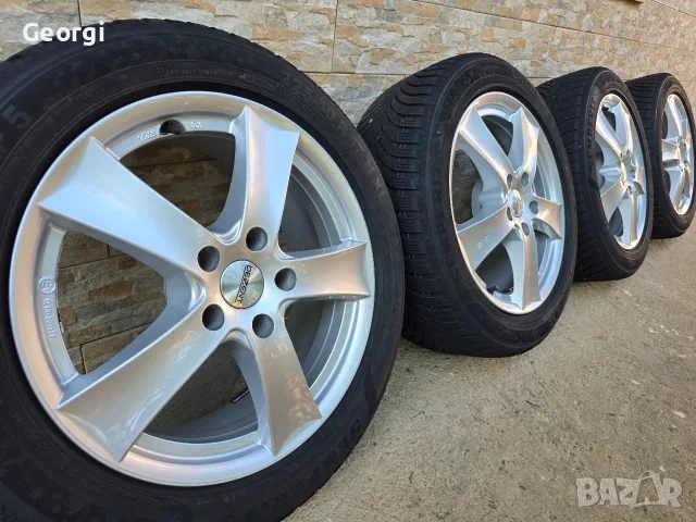 Продавам ОРИГИНАЛНИ джанти+гуми 17 ' цола 5x112 57,1 Audi a4,a6,a8 Pasat 4,5. 7J ET44 DEZENT, снимка 2 - Гуми и джанти - 55468878