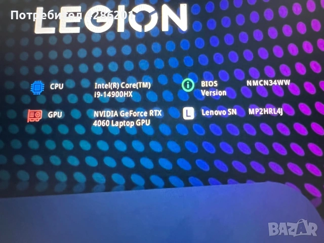 Lenovo Legion 5 лаптоп, снимка 4 - Лаптопи за игри - 54717125