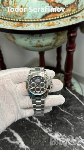 Мъжки часовник Rolex Cosmograph Daytona Steel Black Diamond Dial