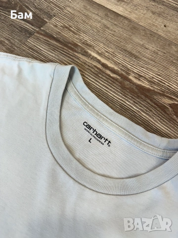 Оригинална мъжка тениска Carhartt Chase T-Shirt размер Л, снимка 4 - Тениски - 55048627