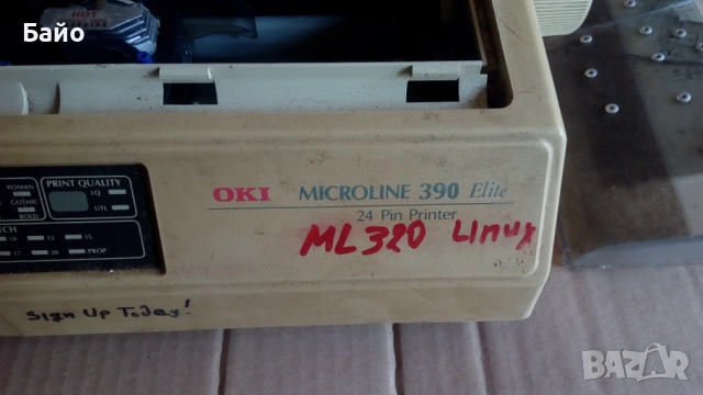 Матричен 24 иглен принтер OKI Microline 390 Elite употребяван, снимка 2 - Консумативи за принтери - 54879596