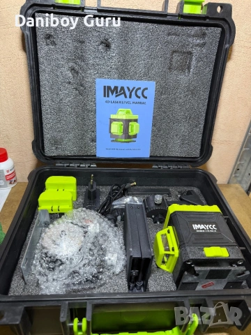 Професионален IMAYCC 4x360 Самонивелиращ се лазерен нивелир, 4D лазерен нивелир, 16 линии , снимка 7 - Други инструменти - 54715257