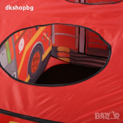 4778 Детска палатка "Пожарна кола" – Червен Пожарникарски Камион с Pop-Up технология, снимка 4 - Други - 54483787