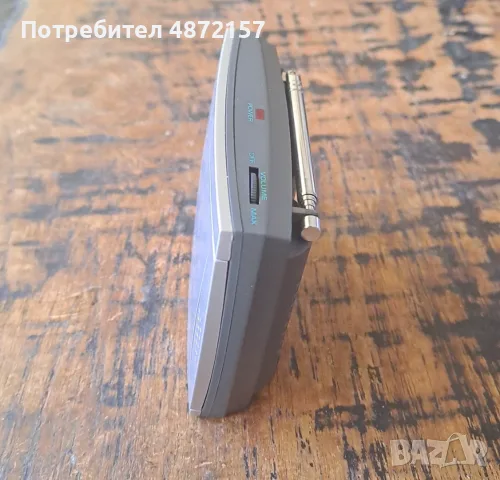 радио транзистор с часовник аларма плъзгащо се мазно, снимка 5 - Радиокасетофони, транзистори - 55579352