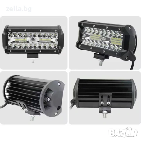 Комплект 2 броя LED BAR фарове 240W, 24000LM – IP68, 12V/24V, за трактор, камион, ATV, офроуд 10368, снимка 12 - Части - 54685076