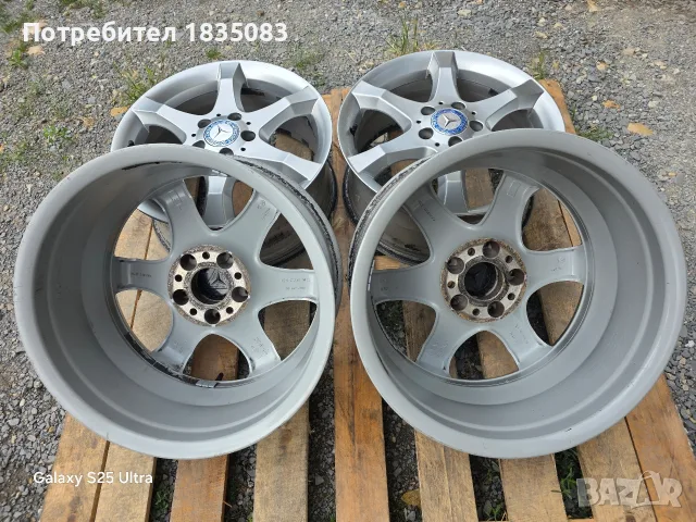 Лети джанти 17ки 5х112 Mercedes Sport Pack, снимка 8 - Гуми и джанти - 55408075
