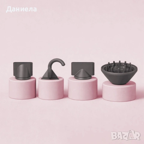 Многофункционален сешоар 5 в 1 с йонизация и 4 приставки – 1600W, 3 скорости, 3 температурни , снимка 3 - Сешоари - 54974669
