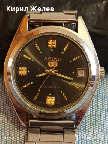 Класически модел мъжки часовник SEIKO 5 AUTOMATIC работи перфектно състояние 30742
