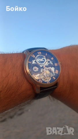 Thomas Earnshaw Longitude Skeleton Automatic чисто нов пълен комплект