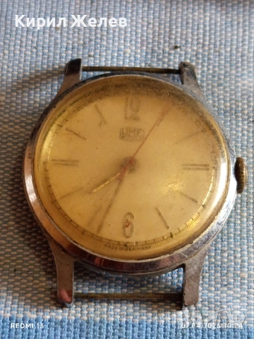 Стар механичен часовник UMF RUHLA за КОЛЕКЦИОНЕРИ 54250, снимка 4 - Антикварни и старинни предмети - 54118881