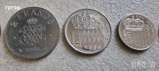 Монако. 0.10, 0.20, ½, 1, 2, 10 франка. 1960 - 1982 година. 6 бройки., снимка 5 - Нумизматика и бонистика - 55526066